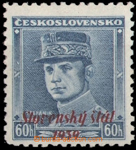 38131 - 1939 overprint Alb.11, Štefánik, c.v.. 300SKK