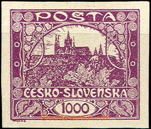38177 -  Pof.26a modrofialová, lehká stopa, zk. Gil., kat. 500Kč