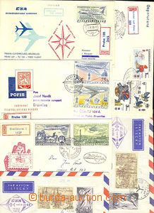 38189 - 1966-91 Czechoslovakia  comp. 9 pcs of air-mail entires, par