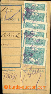 39815 - 1920 parcel dispatch card segment with schodovitou franking 