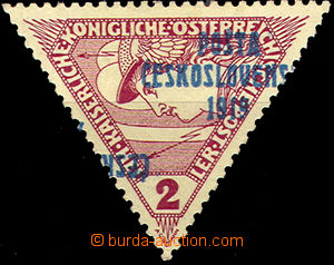 39898 -  Pof.55, special-delivery triangle, overprint T III. shifted