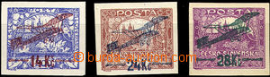 39902 - 1920 Pof.L1-3, stopy po nálepkách, dobré střihy, zk. Gi,