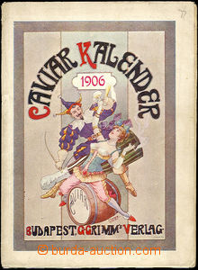 40015 - 1906 ADVERTISING  Caviar Calendar   picture, slightly erotic