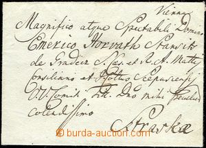 40143 - 1796 envelope (!) with handwriting statement Vienna and in L