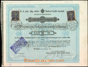 40535 - 1917 RAKOUSKO-UHERSKO  výherní los Rakouské zemské kredi