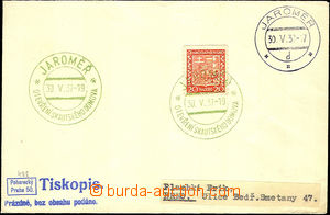 41081 - 1937 SKAUTING - dopis jako tiskopis vyfr. svit. známkou 20h