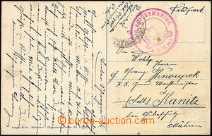 41132 - 1917? S.M.Tb 90F, round red postmark with Hungarian emblem, 