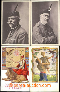 41163 - 1920-48 sestava 8ks námětových pohlednic : VII. slet, VII