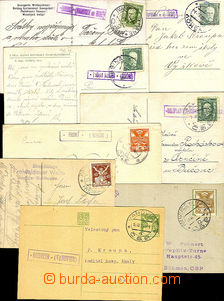 41205 - 1924-33 partie 10ks lístků a pohlednic s razítky poštove