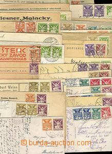 41207 - 1921-27 ČSR I. / HOLUBICE + OR  sestava 50ks dopisů, líst