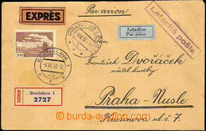 41456 - 1933 issue III Reg, express and airmail letter addressed to 