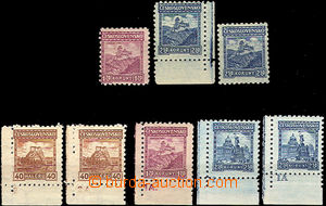 41594 - 1926 Pof.212 Malé krajinky s P8, 215 s P6 a P8, Pof.211 s D