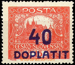 41607 - 1922 Pof.DL30B výpotřební Hradčany 40/15h, HZ 13¾