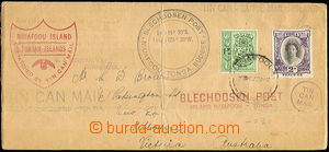 41632 - 1937 PLECHOVKOVÁ POŠTA  dopis přepravený plechovkovou po