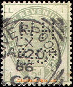 41686 - 1883 Mi.78, with perfin (HH&Co), CDS Liverpool 20.AU.86, c.v
