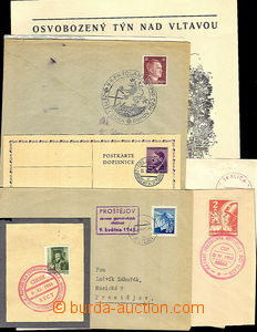 41689 - 1945 sestava neoficiálních PR k osvobození,  Zbraslav - F
