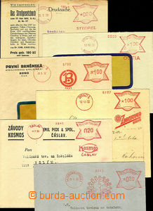 41803 - 1929-33 comp. 8 pcs of out of Prague commercial copy-print m