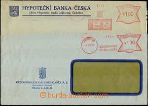 41816 - 1939 2 pcs of envelopes with forerunner print meter stmp fir