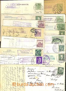 41888 - 1908-44 POSTAL-AGENCIES  selection of 17 pcs of entires with
