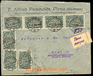 42126 - 1923 firemní infrační dopis adresovaný do ČSR, vyfranko