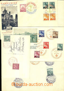 42142 - 1939-44 comp. 9 pcs of first day sheets and 6 philatelic ent