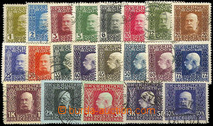 42265 - 1912 Mi.64-84 Císař Franz Josef I., kat. 240€