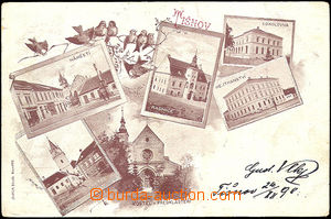 42383 - 1898 Tišnov, 6-view collage (Slovák Kroměříž), long ad