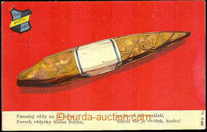 42662 -  1925? Funny color postcard against light držeti, with ciga