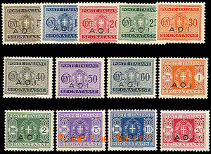 42756 - 1941 EAST AFRICA Mi.1-13 postage-due, Italian stamps with bl