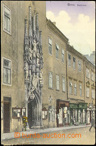 42842 - 1916 Brno, radnice, kolorované, použité, lehce odřené r
