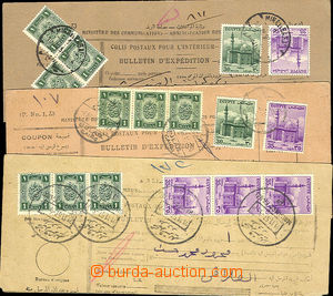 42851 - 1957 comp. 3 pcs of cuts post. dispatch-notes franked by stm