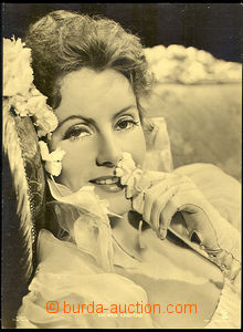 42854 - 1930? Greta Garbo, photo 13x18cm,  B/W on paper chamois, pho
