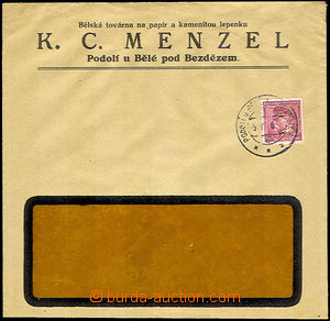 42861 - 1936 identification window envelope with 1CZK T. G. Masaryk 