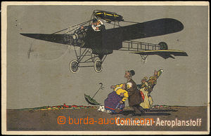 42875 - 1915 Continental - Aeroplanstoff, letadlo, malovaná vicebar