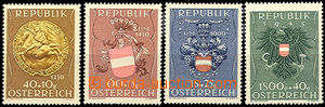 43024 - 1949 Mi.937-40 coats of arms, complete set of, mint never hi