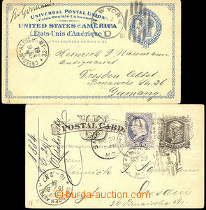 43118 - 1881-4 2x PC to Germany, 1x inland 1ct with uprated with sta