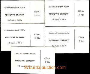 43122 - 1966-82 comp. 5 pcs of stamp-booklet Czechoslovak. post in p