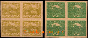 43185 - 1920 Pof.170-71N trial printings unissued stmp Hradčany for