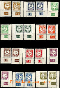 43211 - 1941 Pof.SL1-12 Služební I., s DČ 2-41 levý a pravý roh
