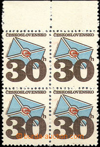 43377 - 1974 Pof.2111lt Letter, block of four with upper margin and 