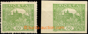 43396 - 1920 Pof.171Na+b, perforated and imperforated stmp without a