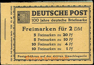 43793 - 1949 MH-Mi.Nr.1 stamp booklets (H-Blatt 1 - 4), complete, on
