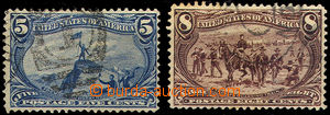 44308 - 1898 Mi.120 a 121, Výstava v Omaze, lehčí razítka, zacho