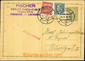 44318 - 1938 CDV65 zaslaná ze Slovenska do Sudet, krátce po obsaze