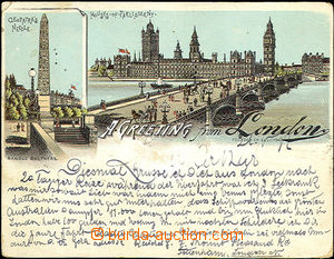 44742 - 1897 London - barevná lito, 2záběrová, malý formát, po