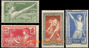 44761 - 1924 Mi.169-72 Olympiáda, dvě lepší známky stopa nebo n