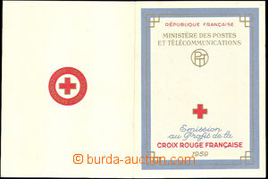 44867 - 1959 stamp booklets for Red Cross with stamp. Mi.1270-1, fol