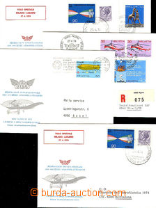 45008 - 1974 SWITZERLAND (Italy) - 7 pcs of envelopes to/at day aero