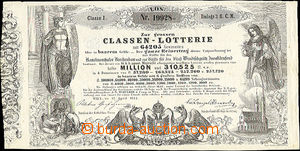 45219 - 1855 rakouský los Classen - Lotterie, Třídní loterie, č