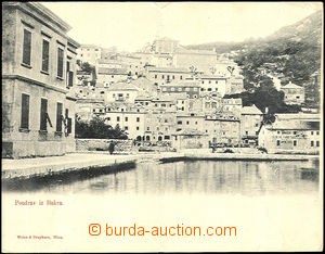 45224 - 1919 BAKRA - dvojitá pohlednice, pohled od moře, prošlé,